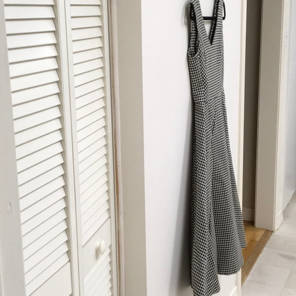 Brand New Pink Tartan Midi Dress Sz00 - Picture 2 of 4